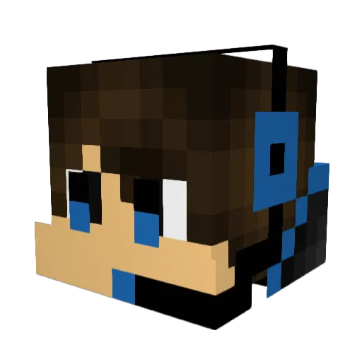 BWazzy06 Minecraft avatar head, 3D render