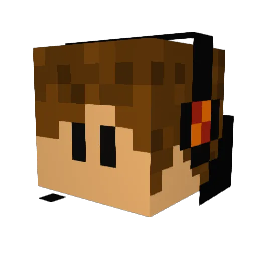 BWilliams599 Minecraft avatar head, 3D render
