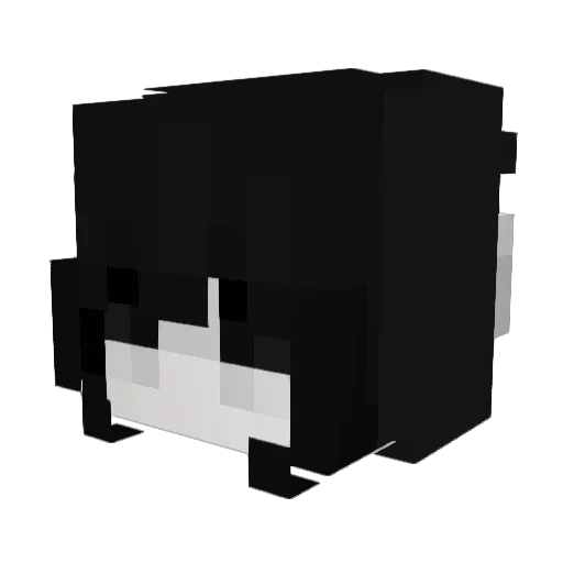 BXIHE Minecraft avatar head, 3D render
