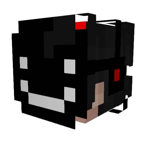 BXIXW Minecraft avatar head, 3D render