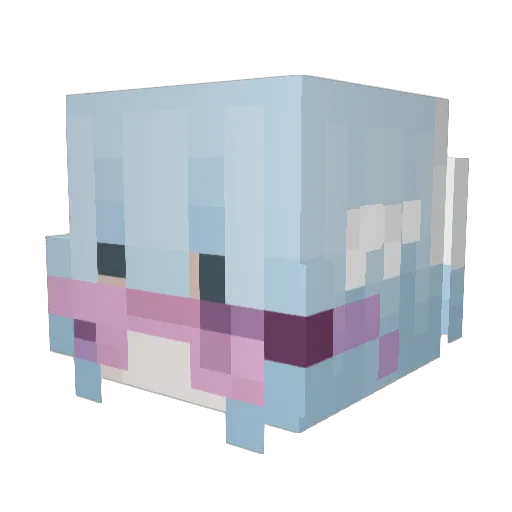 BXND Minecraft avatar head, 3D render