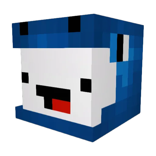 BXOGamesYT Minecraft avatar head, 3D render