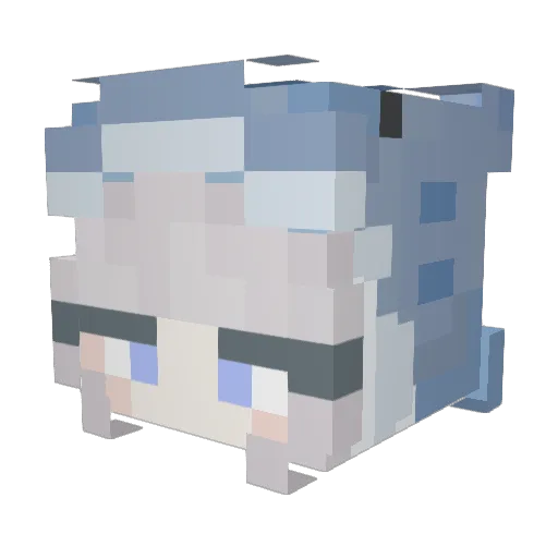 BXYJY Minecraft avatar head, 3D render