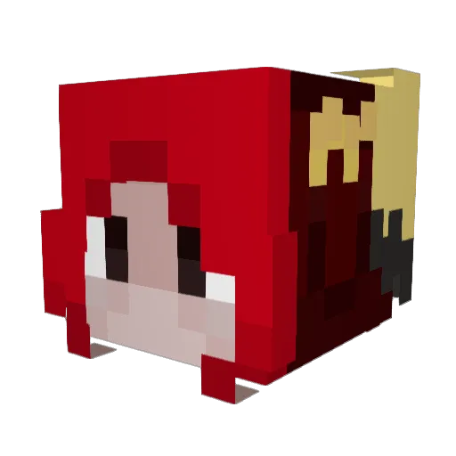 BYCOPYCAT Minecraft avatar head, 3D render