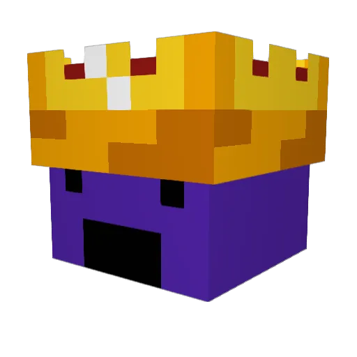 BYKON Minecraft avatar head, 3D render