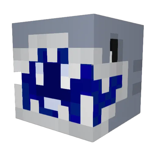 BYTER_IBKH Minecraft avatar head, 3D render