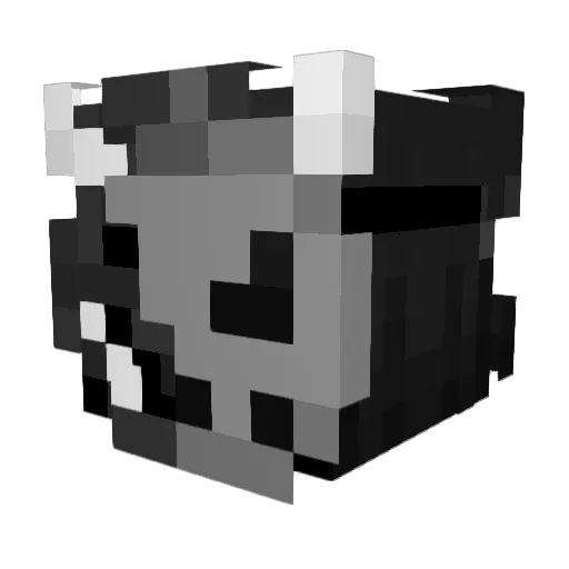 BYU_ Minecraft avatar head, 3D render