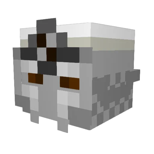BY_DESTROYER Minecraft avatar head, 3D render