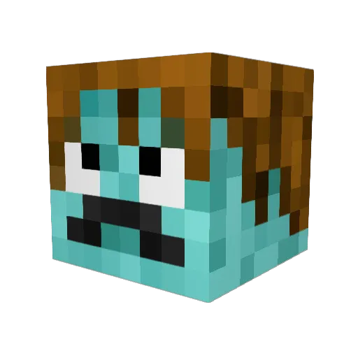 BZKronus Minecraft avatar head, 3D render