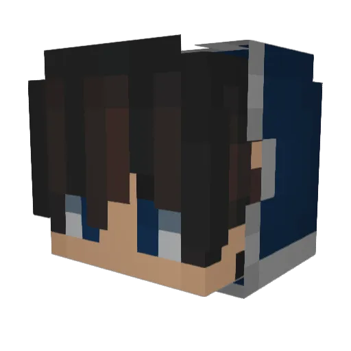 BZRobin Minecraft avatar head, 3D render