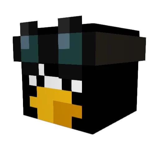 B_3 Minecraft avatar head, 3D render