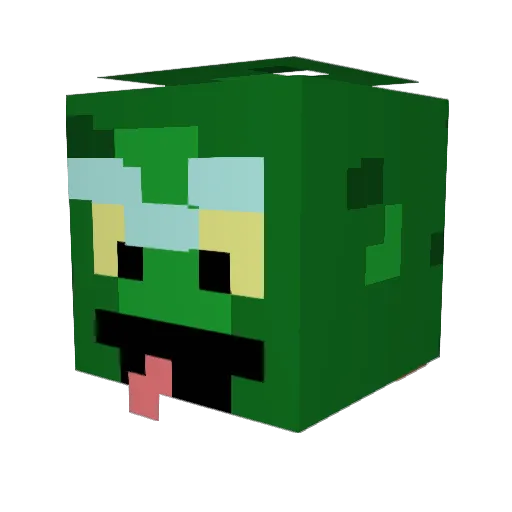 B_B_Kami Minecraft avatar head, 3D render