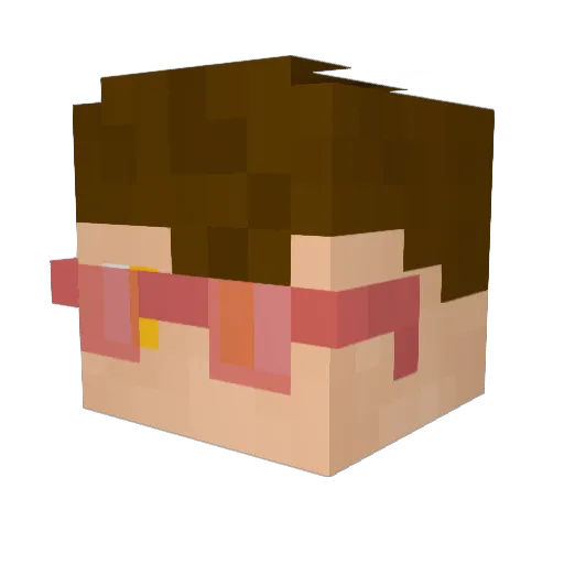 B_Beiv Minecraft avatar head, 3D render