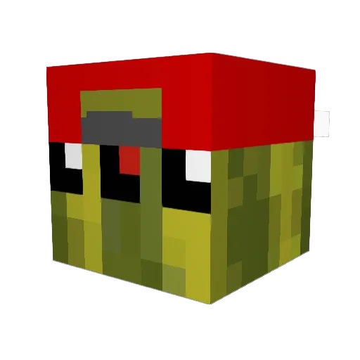 B_Brothers Minecraft avatar head, 3D render
