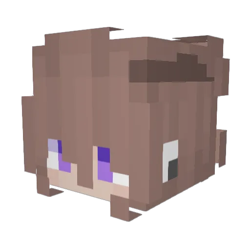 B_Craft007 Minecraft avatar head, 3D render