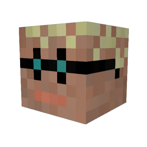 B_E_N_N_E Minecraft avatar head, 3D render