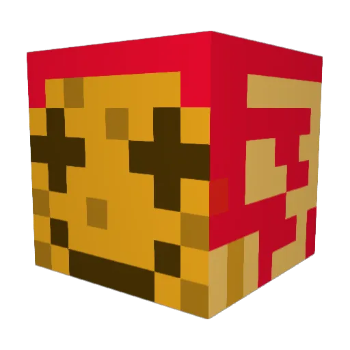 B_GAM_ Minecraft avatar head, 3D render