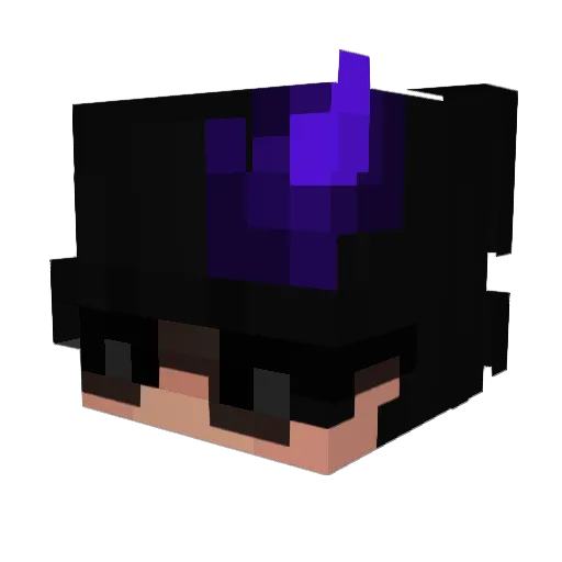 B_King_Wolf Minecraft avatar head, 3D render