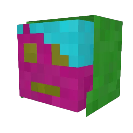 B_Lechner Minecraft avatar head, 3D render
