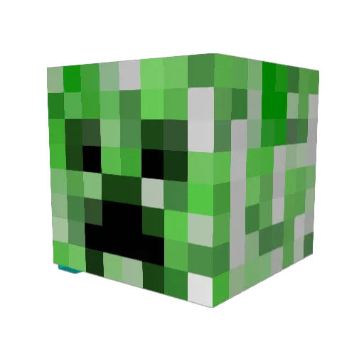 B_Megamaster Minecraft avatar head, 3D render