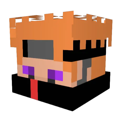 B_Rad17 Minecraft avatar head, 3D render