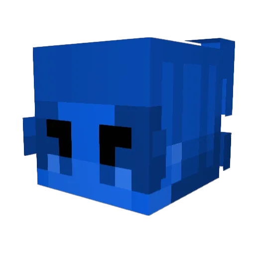 B_Shock Minecraft avatar head, 3D render