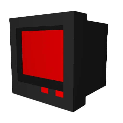 B_Toxic Minecraft avatar head, 3D render