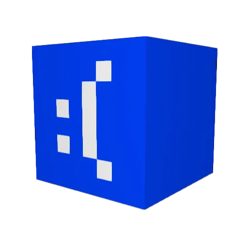 B_Zar Minecraft avatar head, 3D render