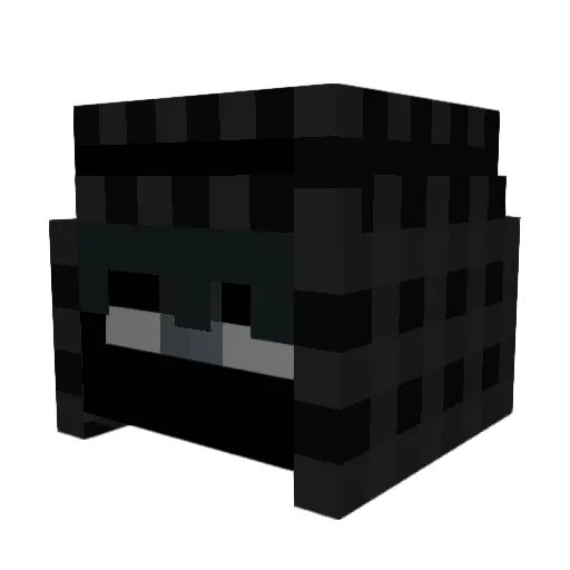 B_dq_ Minecraft avatar head, 3D render