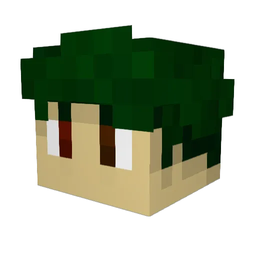 B_obzilla Minecraft avatar head, 3D render