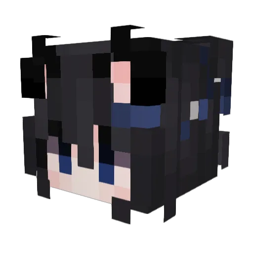 B_rong Minecraft avatar head, 3D render