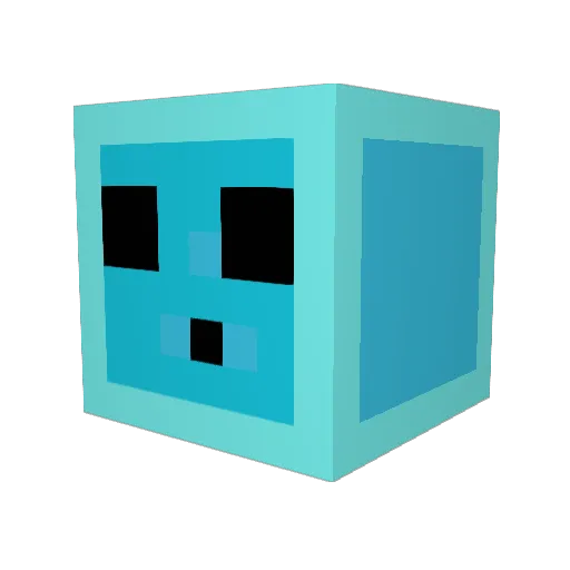 B_slime99 Minecraft avatar head, 3D render