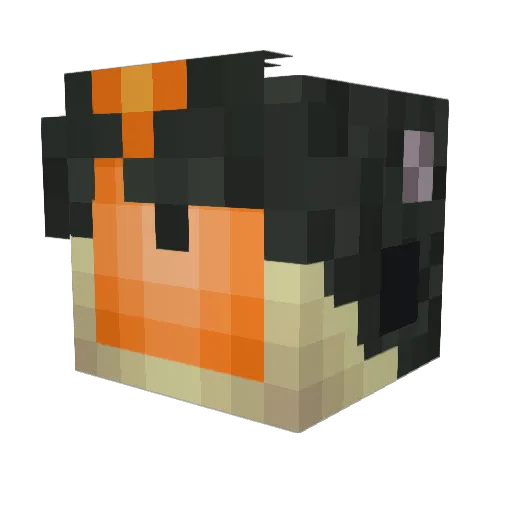 Ba5ementBuilder Minecraft avatar head, 3D render