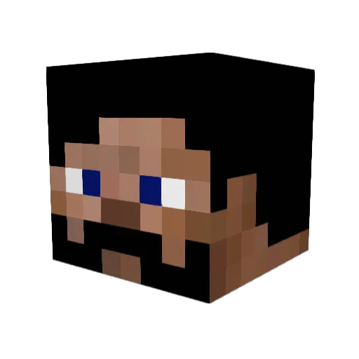 BaBo_Chiller Minecraft avatar head, 3D render