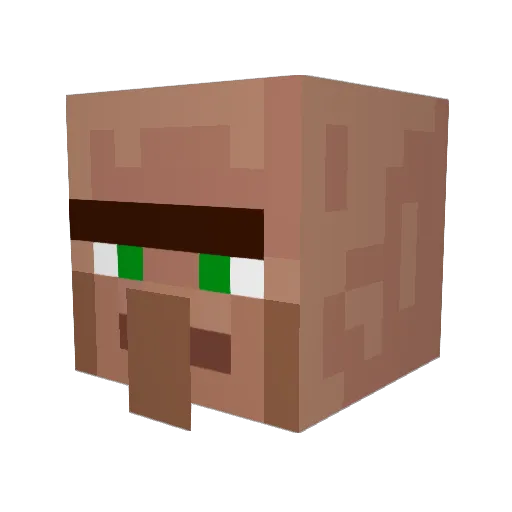 BaDINGAx Minecraft avatar head, 3D render