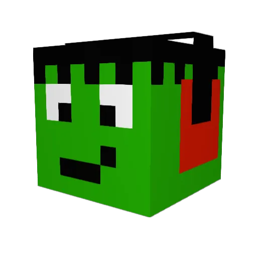 BaDk23 Minecraft avatar head, 3D render