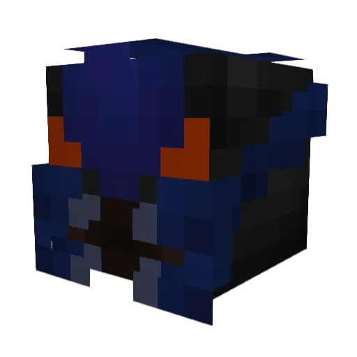 BaGGeuls Minecraft avatar head, 3D render