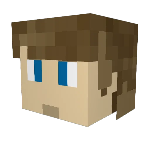 BaNJaX91 Minecraft avatar head, 3D render