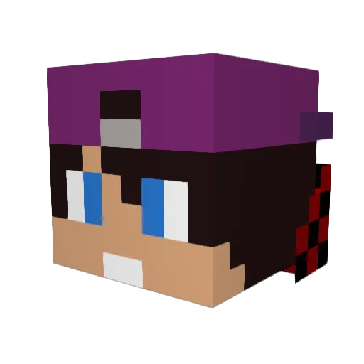 BaNyDuZ Minecraft avatar head, 3D render