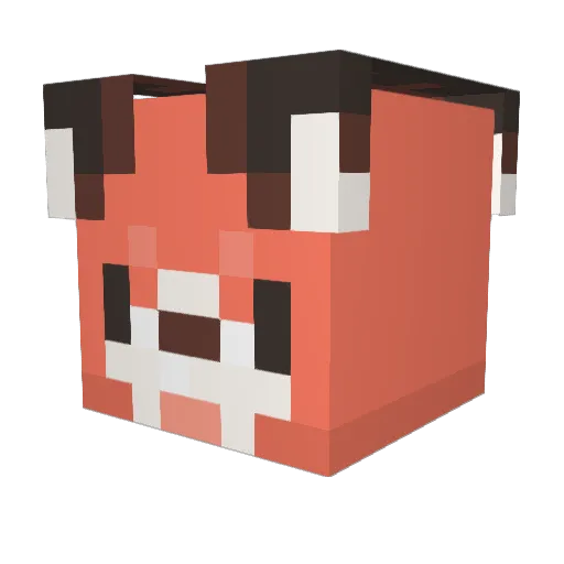 BaRongone Minecraft avatar head, 3D render