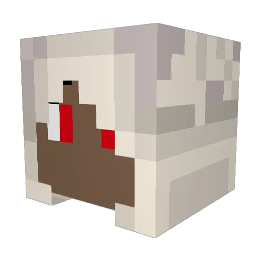 BaY3k Minecraft avatar head, 3D render