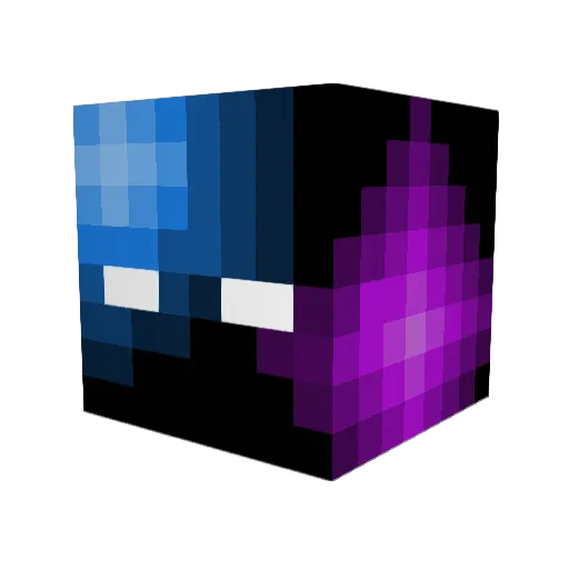 BaYo0 Minecraft avatar head, 3D render
