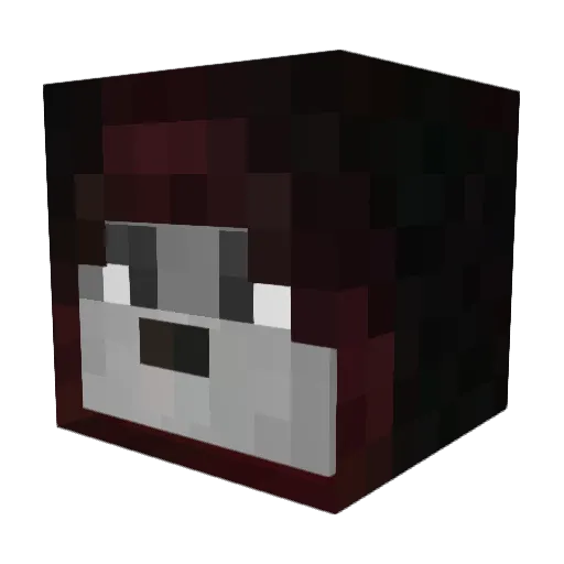 BaZooCraft Minecraft avatar head, 3D render