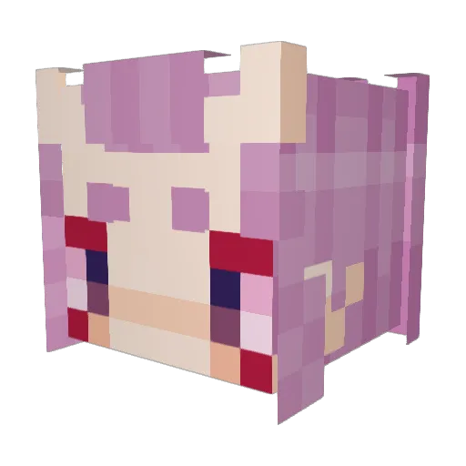 BaaLamba Minecraft avatar head, 3D render