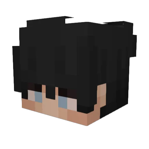 Baaaasstii Minecraft avatar head, 3D render