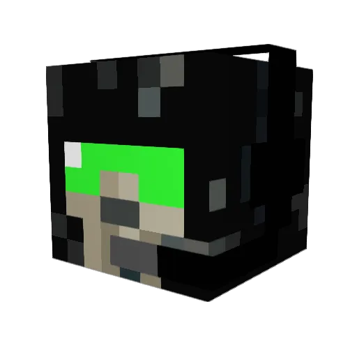 BaaamOida Minecraft avatar head, 3D render