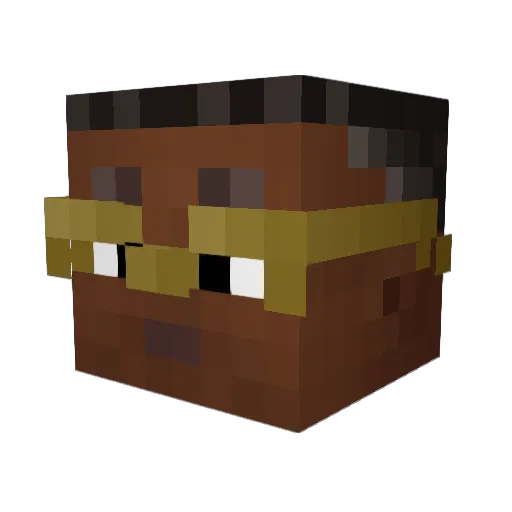 Baaasti16 Minecraft avatar head, 3D render