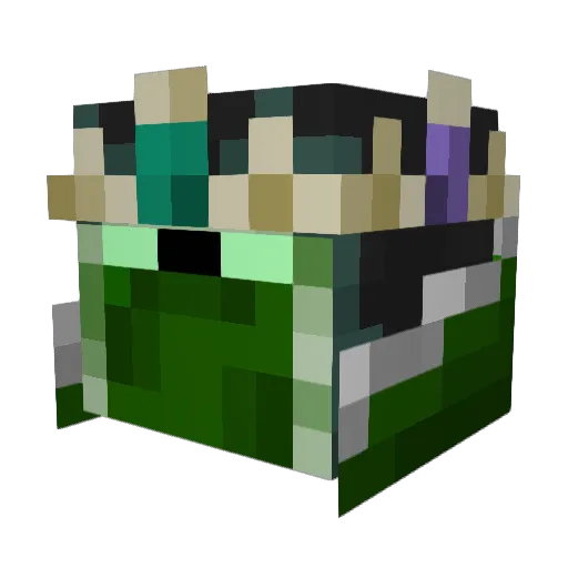 Baaauer Minecraft avatar head, 3D render