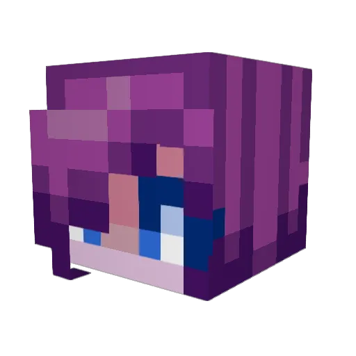 Baajin1767 Minecraft avatar head, 3D render