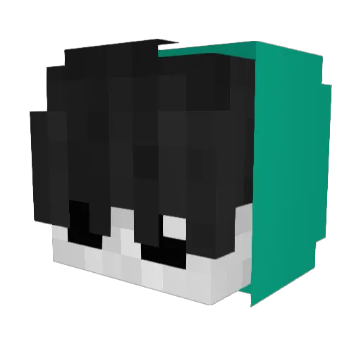 BaarLun2 Minecraft avatar head, 3D render